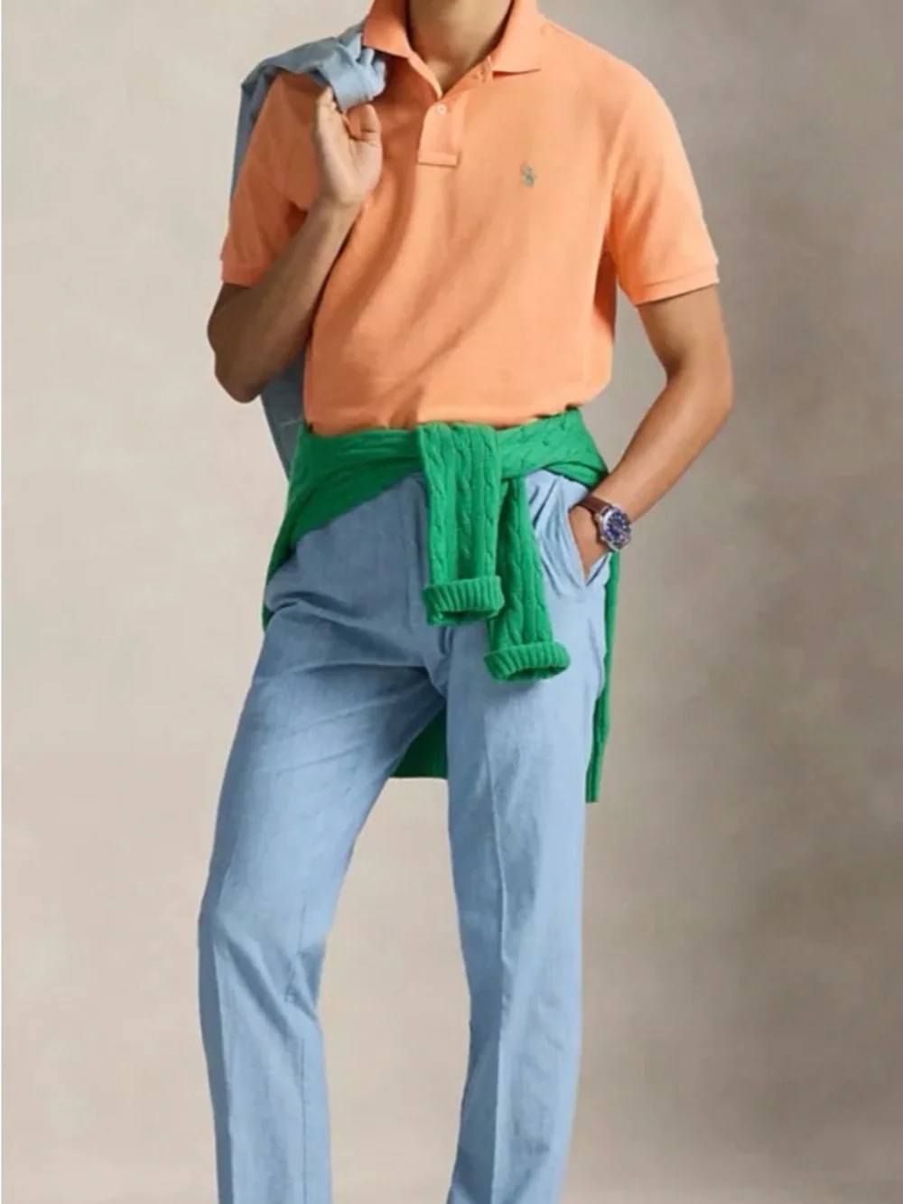 Polo by Ralph Lauren Tennessee Orange Cotton Polo Shirt Sz Medium
